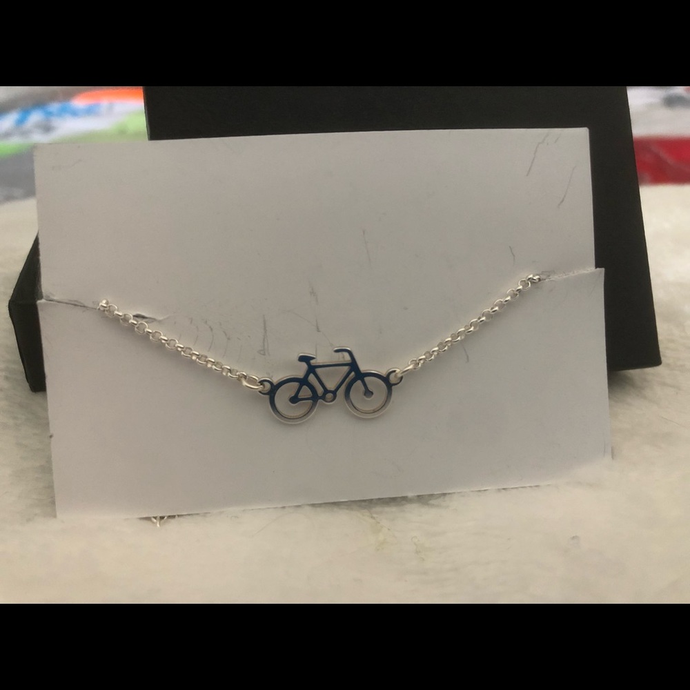 Sterling silver cycling bracelet/anklet
